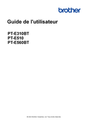 Brother PT-E510 Guide De L'utilisateur