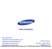 Samsung SBH600 Mode D'emploi