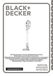 Black & Decker HVFE2150LR Mode D'emploi