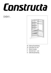 CONSTRUCTA CK841 Série Mode D'emploi