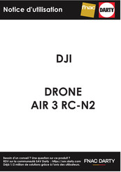 dji AIR 3 RC-N2 Guide D'utilisateur