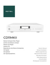 Rotel CD11MKI Manuel D'utilisation