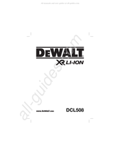 DeWalt DCL508 Traduction De La Notice D'instructions Originale