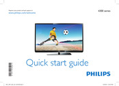 Philips 47PFL4307T/12 Guide De Démarrage Rapide