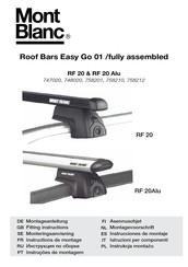 Mont Blanc Roof Bars Easy Go 01 Instructions De Montage