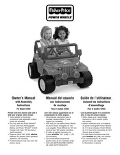 Fisher-Price POWER WHEELS V2503 Guide De L'utilisateur