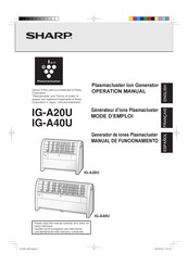 Sharp Plasmacluster IG-A20U Mode D'emploi