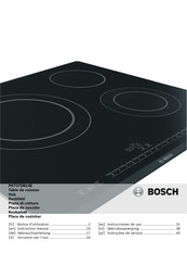 Bosch PKT375N14E Notice D'utilisation