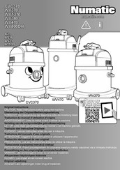 Numatic WV 380 Traduction Du Manuel D'utilisation D'origine