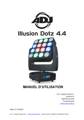 ADJ Illusion Dotz 4.4 Manuel D'utilisation