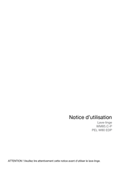 Asko PEL W80 EDP Notice D'utilisation