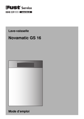 Fust NOVAMATIC GS 16 Mode D'emploi