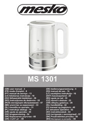 Mesko MS 1301w Mode D'emploi