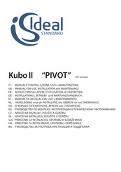 Ideal Standard Kubo II K9270 Notice D'installation, D'utilisation Et D'entretien