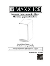 Maxx Ice MIM50P Mode D'emploi