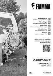 Fiamma CARAVAN XL A 02096-23A Instructions De Montage Et Mode D'emploi