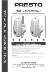 Presto SENSAO 8400 N Notice D'installation