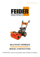 FEIDER Machines FBAE200-2 Manuel D'instructions
