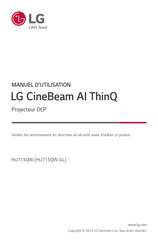 LG CineBeam AI ThinQ Manuel D'utilisation