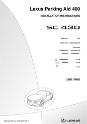 Lexus PZ464-80421-00 Instructions D'installation