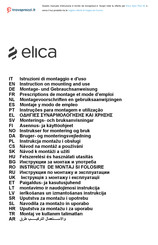 Elica Spot Plus 60 Prescriptions De Montage Et Mode D'emploi