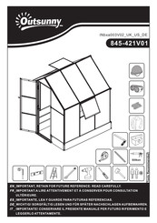 Outsunny 845-421V01 Mode D'emploi