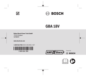 Bosch GBA 18V Mode D'emploi