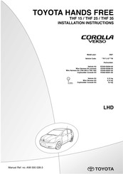 Toyota PZ456-00296-00 Instructions D'installation