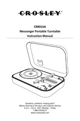 Crosley CR8016A Manuel D'instructions