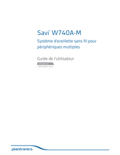 Plantronics Savi W740A-M Guide De L'utilisateur