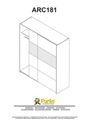 Fores ARC181 Instructions De Montage