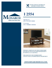 Monarch Specialties I 2554 Instructions D'assemblage