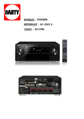 Pioneer SC-2022-K Mode D'emploi