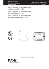 Eaton CROUSE-HINDS eBK 02 NIB Mode D'emploi