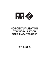 FAR FCN 5455 X Notice D'utilisation