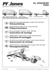 PF Jones 29060584PF Instructions De Montage