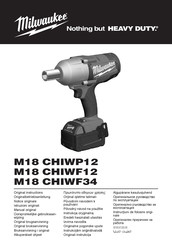 Milwaukee M18 CHIWP12 Notice Originale