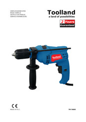 Toolland TM 76005 Mode D'emploi