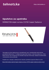 Remington Copper Radiance CI5700 Mode D'emploi