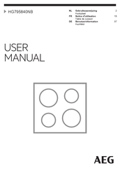 AEG HG795840NB Notice D'utilisation