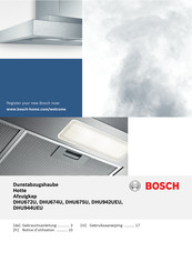Bosch DHU942UEU Notice D'utilisation