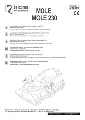 Telcoma Automations MOLE Notice D'instruction