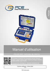 PCE Instruments PCE-MO 2002 Manuel D'utilisation