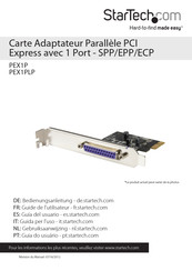 StarTech PEX1PLP Guide De L'utilisateur