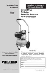 Porter Cable C2555 Manuel D'instructions