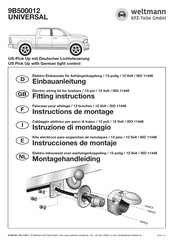 Weltmann KFZ-Teile 9B500012 Instructions De Montage