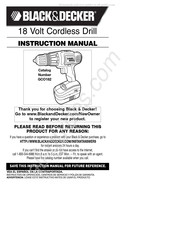 Black & Decker GCO182 Manuel D'instructions