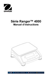 OHAUS Ranger R41ME3 Manuel D'instructions