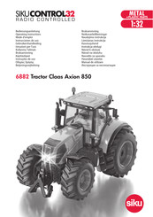 Siku Tractor Claas Axion 850 Mode D'emploi