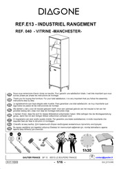 Diagone INDUSTRIEL RANGEMENT E13 040 Instructions De Montage